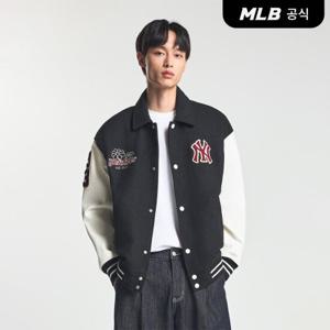 [MLB] 울 팝 카라 바시티자켓 NY (Black)