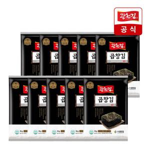 [광천김] 구운 곱창김 전장김18g x 10봉  (무조미)