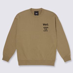 반스 아시아 아티스트 컬렉션 Vans x Bolin 크루 플리스 올리브 남여공용 VN000KDQCUQ1