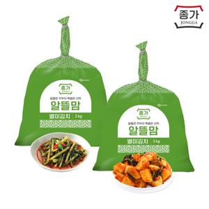 종가 알뜰맘 총각김치 3kg+알뜰맘 열무김치 3kg