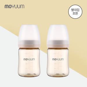 [모윰] PPSU 노꼭지 올인원 젖병 170ml 2팩 (빨대컵 호환)