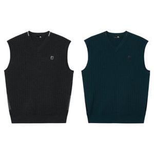 풋조이골프조끼 CQK FKJMK3301 KR 23FW RIBBED KNIT VEST