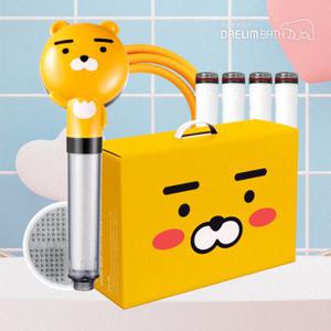 대림바스 카카오 라이언 선물세트 GIFT BOX (샤워기+샤워줄+필터4P+염소제거볼1P)