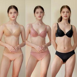 [Wonderbra] 에센셜 원더부스트 브라팬티 6종세트 샌드베이지+샌드핑크+블랙 WBW3O272829_T