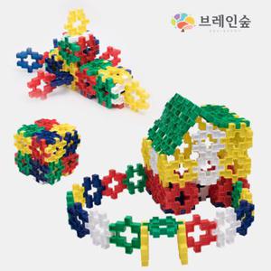 [브레인숲] 소프트 와플블럭 150pcs/ KC인증 부드러운 유아용 말랑말랑 큐브블럭 창의력발달 퍼즐 유치원 어린이집 교구 장난감