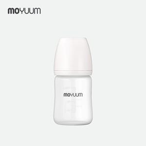 [모윰] 실리콘 코팅 노꼭지 유리 젖병 150ml