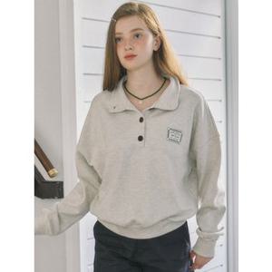 Hope Button-down Sweatshirt - Oatmeal