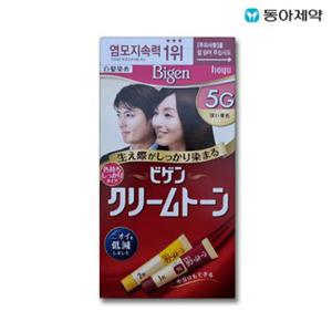 동아제약 비겐크림톤(진한밤색) 염색약  40g, 5G