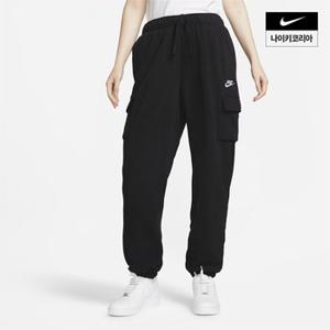 우먼스 나이키 스포츠웨어 클럽 플리스 미드라이즈 오버사이즈 카고 팬츠 NIKE DQ5197-010