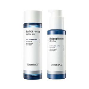 [본사직영] 마데카 옴므 스킨케어 2종 세트 (수딩 토너 150ml + 올인원 에센스 로션 125ml)