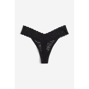 레이스 Thong 팬티 10피스 세트 블랙 1129879017