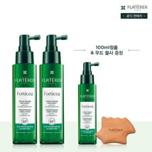 [72시간한정판매][2+1] 포티샤 두피&모발강화 두피 세럼 100ml 듀오(+포티샤세럼,우드괄사 증정)