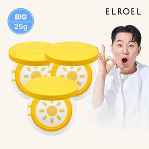 [빅]  파데프리 옐로우 팡팡 빅 선쿠션 25g 본품 x 3개_ELROEL