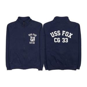 [와일드 동키] 공용 폭스 집업 자켓 FZ FOX DEEP NAVY BLUE