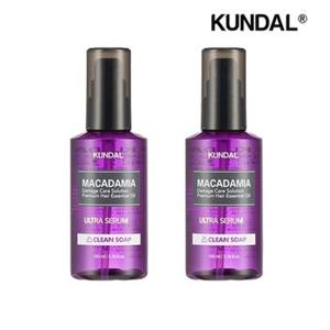 쿤달 마카다미아 울트라 헤어세럼 클린솝 100ml x2개