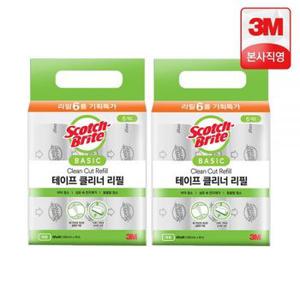 3M 대형 베이직 테이프클리너 리필 12개 (6입 x 2개) / (핸들 X) 스카치브라이트