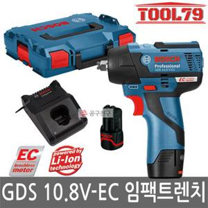 보쉬 GDS10.8V-EC 충전 임팩트 렌치 10.8V 2.0Ah*2개 브러쉬리스 2단 파워 조절