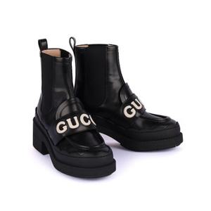 구찌 GUCCI 로고 여성 부츠 블랙 753334 AACEY 1090