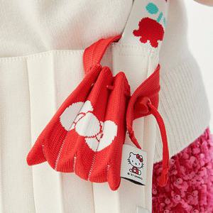 Lucky Pleats Knit Nano Bag Hello Kitty Barbados Red (0JSO5AC40401F)