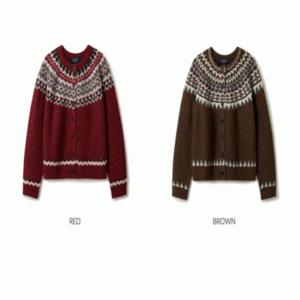 후아유 여성용 페어아일 가디건/ Fair Isle Cardigan_A WHCKE4V22F