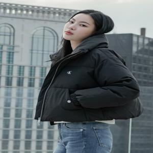 여성 볼륨 넥 크롭 다운 푸퍼 숏패딩 J225572-BEH J225572BEH