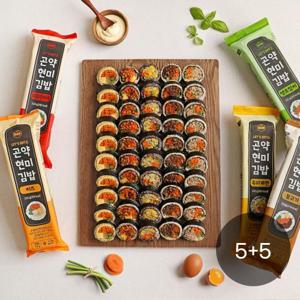 다신샵 곤약현미김밥 5종 5+5팩 / 저당 냉동김밥