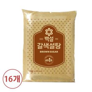 [CJ]백설 갈색설탕 1kg X 16개