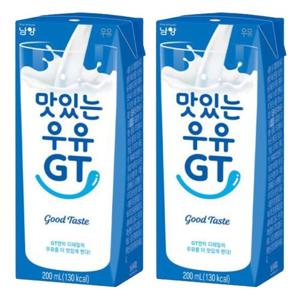 [남양] 맛있는우유 GT 200ml x 48팩 멸균 흰우유