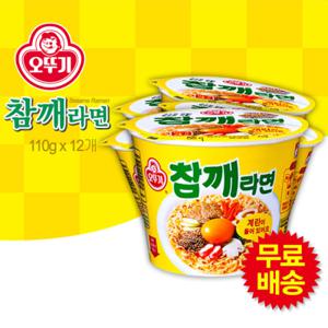 [오뚜기] 참깨라면 컵라면 1BOX (110gx12개)