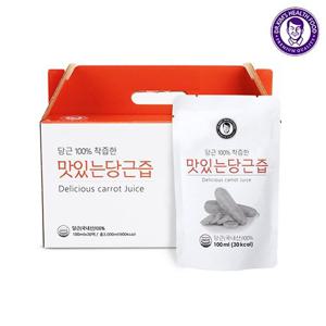 [김재식헬스푸드] 맛있는 당근즙 100ml x 30팩 (1박스)