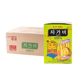 갤러리아_큰사이즈 자가비 짭짤한맛 90g x 12ea 한박스 (30g씩 소포장)