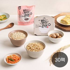 [다신샵] 흰쌀0% 곤약즉석밥 밥이곤약 2종 30팩 / 실온보관 곤약밥