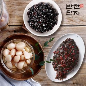 [반찬단지] 깻잎무침1Kg+콩장조림1Kg+알마늘1Kg