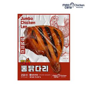 멕시카나 양념치킨 직화 통닭다리 250g,6팩