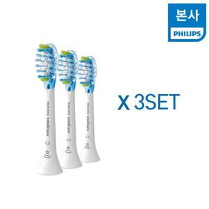 PHILIPS 필립스 프리미엄 플라그 디펜스 스마트 칫솔모 화이트 HX9043/67*3SET