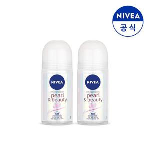 니베아 데오드란트 롤온 펄 앤 뷰티 50ml X 2개