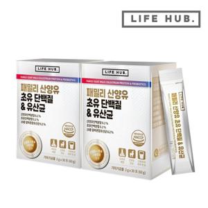 라이프허브 패밀리 산양유 초유 단백질&유산균 2세트(2g x 60포) 2개월분