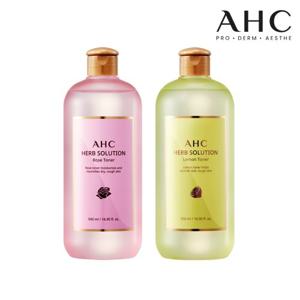 [AHC] 허브솔루션 대용량 토너 500ml 2종세트 (교차선택 가능)