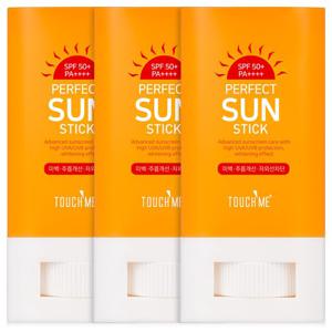 ♥1+1+1♥ 터치미 퍼펙트 3중 기능성 데일리 썬스틱  20g 3개 (SPF50+ PA++++) / 유기자차