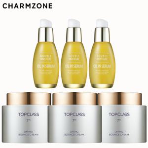 [참존]  탑클래스 리프팅 바운스 크림 100ML 3개 + 오일 인 세럼 30ML 3개