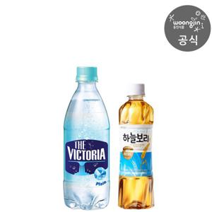 웅진식품 더빅토리아 베스트 2박스 빅토리아 탄산수 500ML 20펫+하늘보리 500ML 20펫