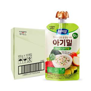 후디스 아이얌 아기밀 한우브로콜리진밥 100g 10개