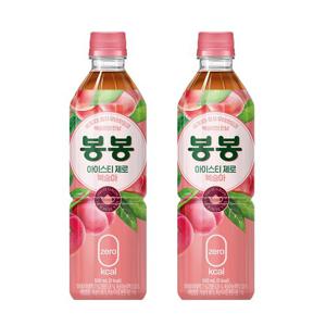 [해태음료]봉봉 아이스티제로 복숭아 500ml 24개