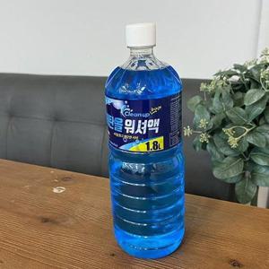 셀프세차용품 크린업 에탄올 워셔액 1.8L 색상랜덤