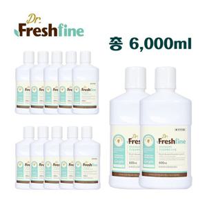 예닥터후레쉬파인 구강청결제 총6000ml(600ml 10개)가글,입냄새제거,충치예방,잇몸질환예방