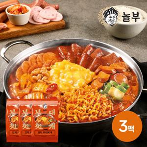 [소비기한 24.11.12][놀부]부대찌개 밀키트 김치 588g (2인분) 3팩