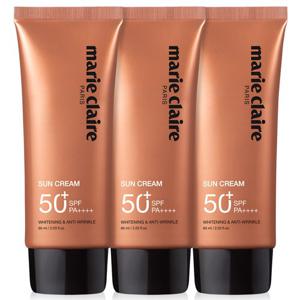 마리끌레르 3중기능성 데일리 썬크림 3개 SPF 50+ PA++++/ 백탁현상없이 오래오래 촉촉하게