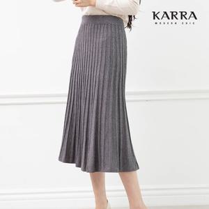 KARRA 뱀부라인니트슬림플레어스커트_A3F0290