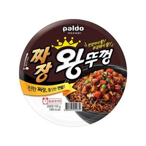 팔도 컵라면 짜장 왕뚜껑 105g X18개