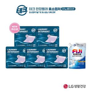 [테크] 한장빨래 효소캡처 라벤더(15매)x5팩+ 피지 탈취99 실내건조 프레쉬 300ml